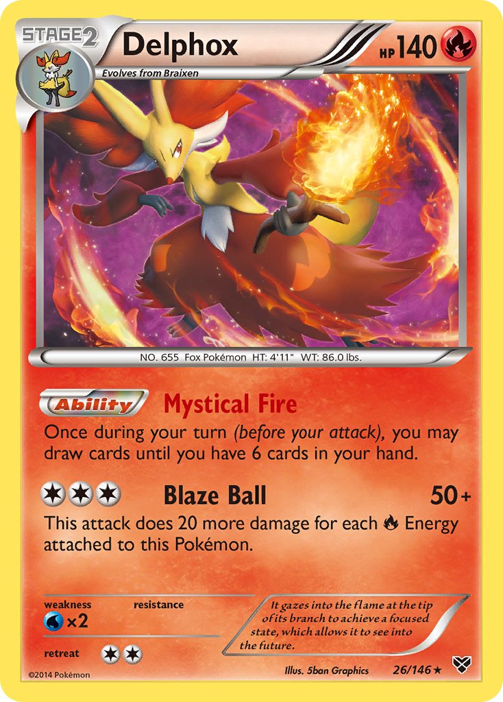 Delphox (26/146) (Theme Deck Exclusive) [XY: Base Set] | Deep Dive Games St. Marys