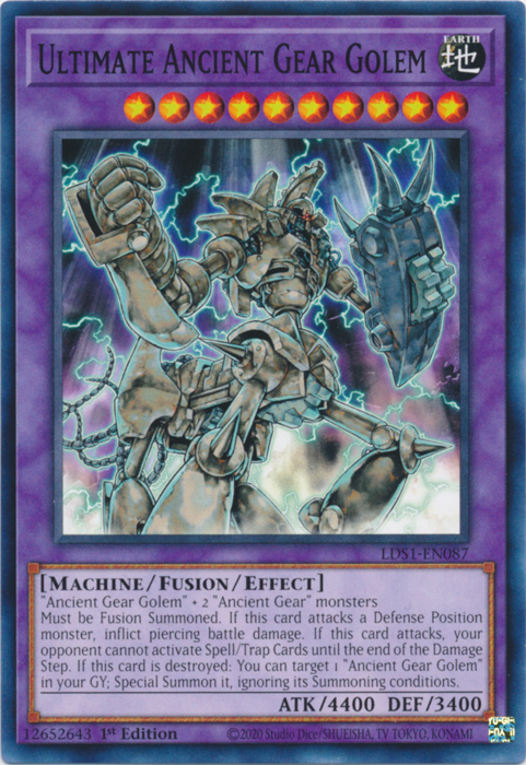 Ultimate Ancient Gear Golem [LDS1-EN087] Common | Deep Dive Games St. Marys