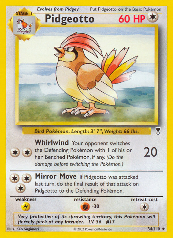 Pidgeotto (34/110) [Legendary Collection] | Deep Dive Games St. Marys