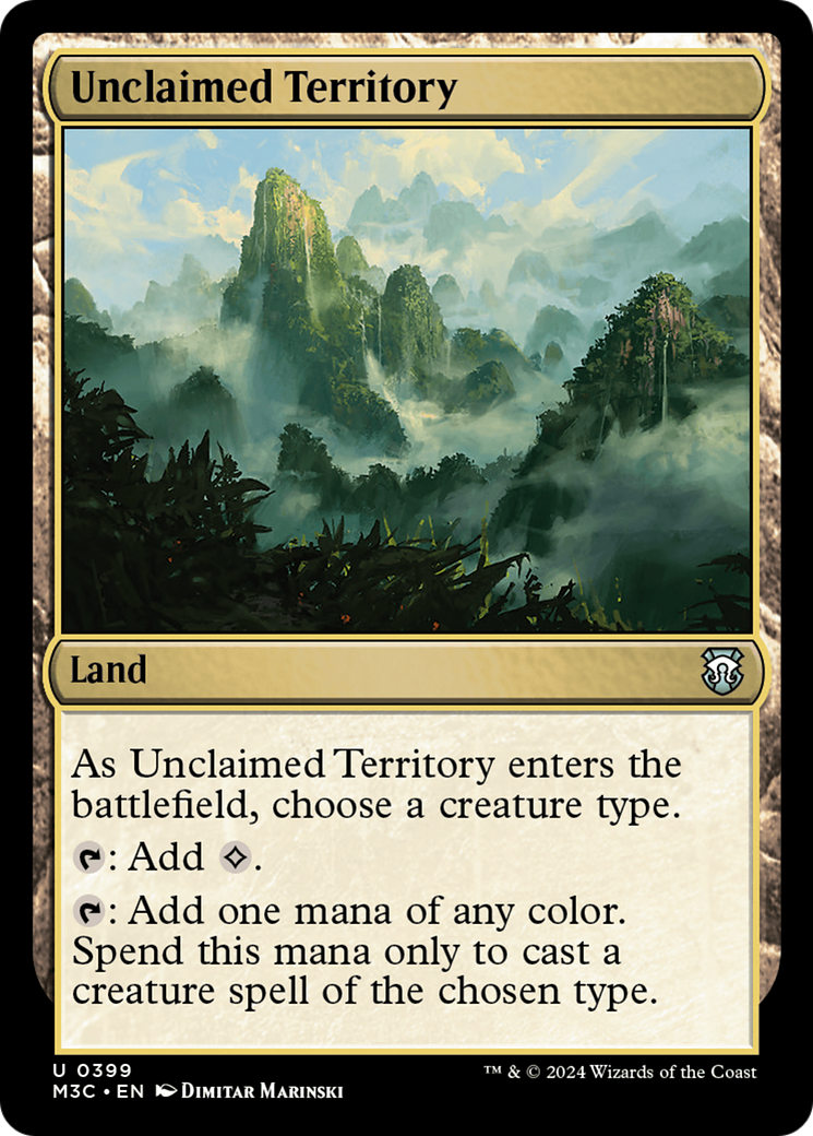 Unclaimed Territory (Ripple Foil) [Modern Horizons 3 Commander] | Deep Dive Games St. Marys