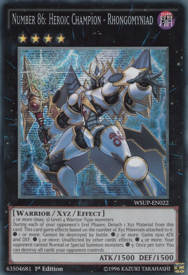 Number 86: Heroic Champion - Rhongomyniad [WSUP-EN022] Secret Rare | Deep Dive Games St. Marys
