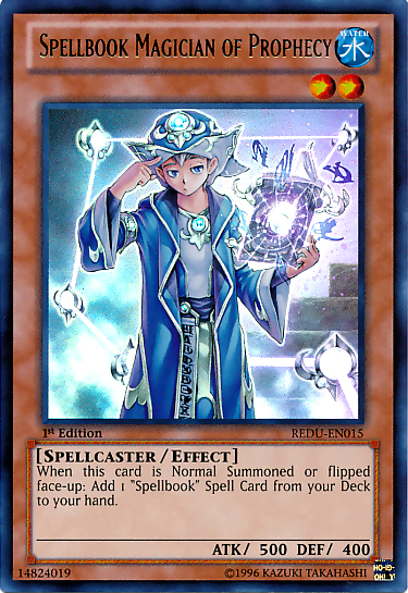 Spellbook Magician of Prophecy [REDU-EN015] Ultra Rare | Deep Dive Games St. Marys