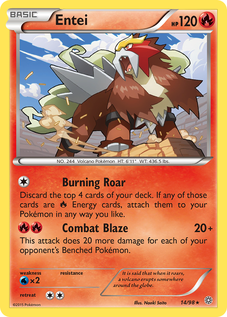 Entei (14/98) [XY: Ancient Origins] | Deep Dive Games St. Marys