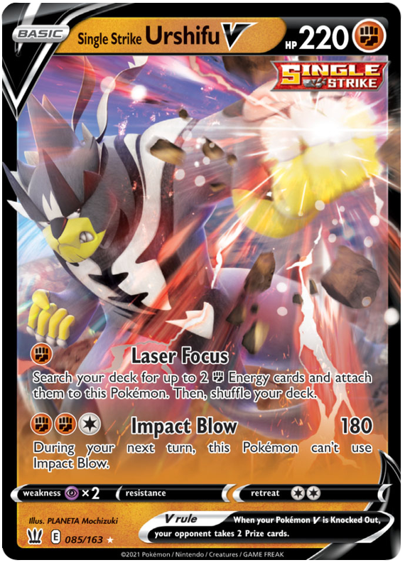 Single Strike Urshifu V (085/163) [Sword & Shield: Battle Styles] | Deep Dive Games St. Marys