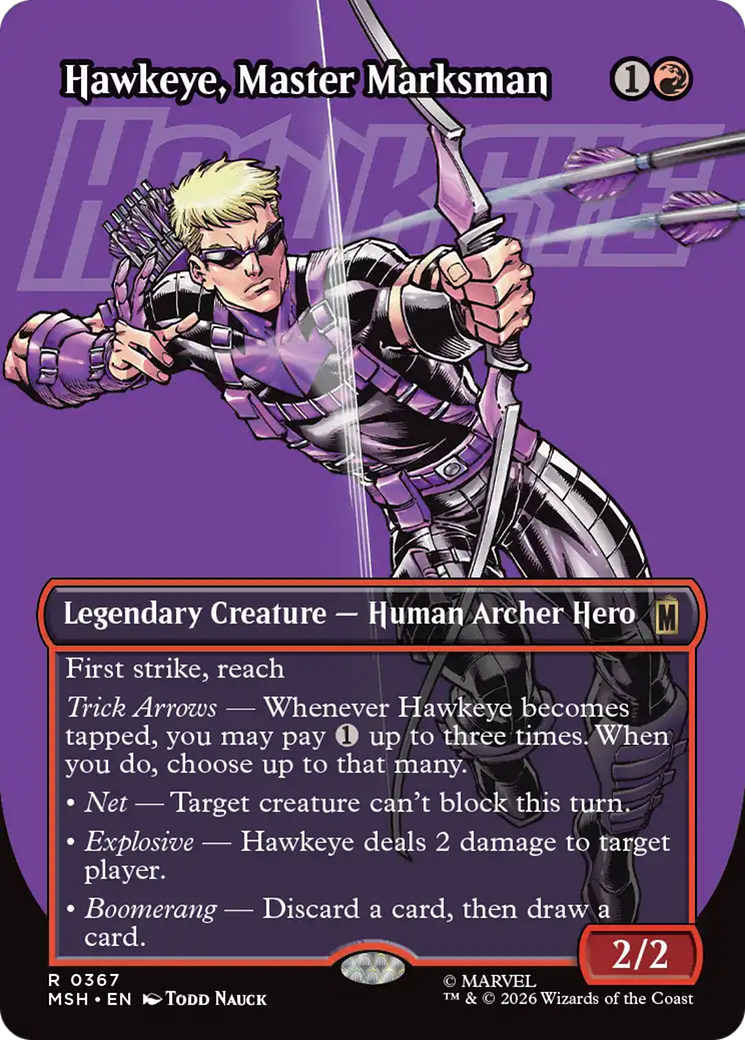Hawkeye, Master Marksman (Borderless) [Marvel Super Heroes] | Deep Dive Games St. Marys