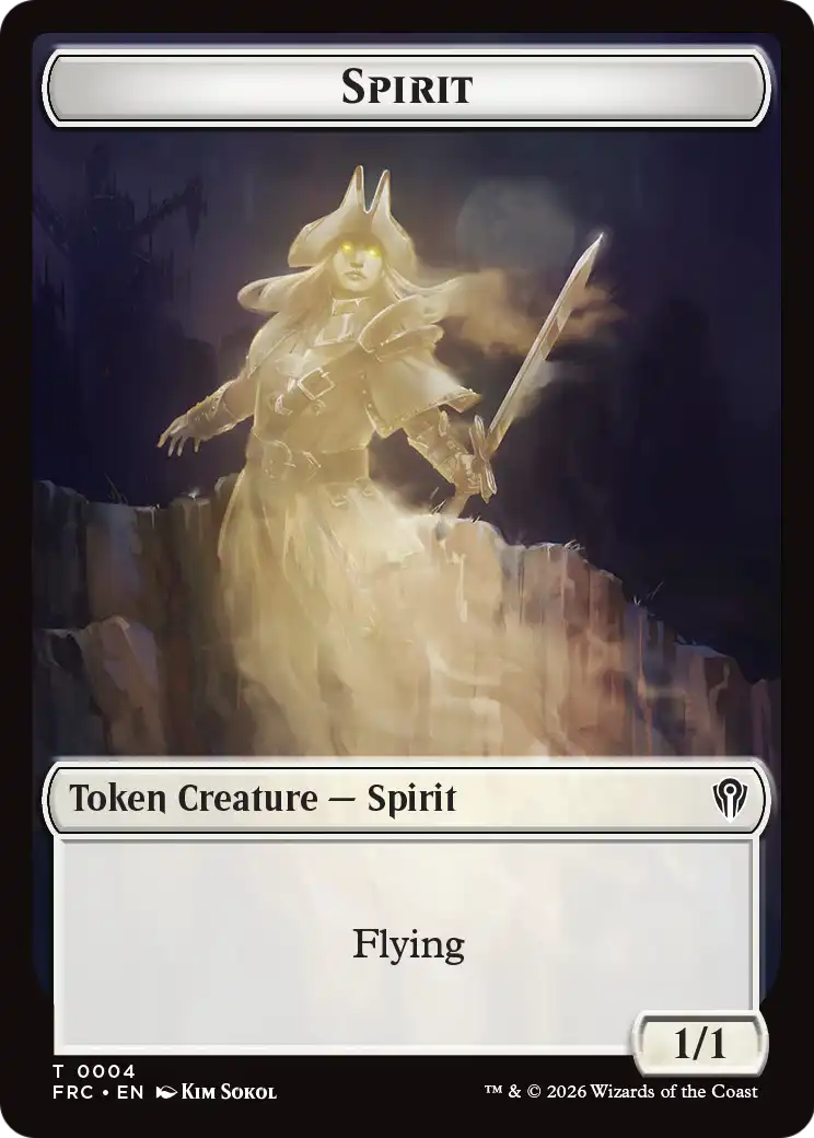 Goblin // Spirit Double-Sided Token [Reality Fracture Commander Tokens] | Deep Dive Games St. Marys