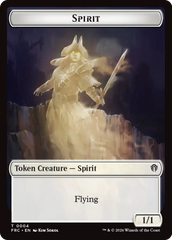 Goblin // Spirit Double-Sided Token [Reality Fracture Commander Tokens] | Deep Dive Games St. Marys