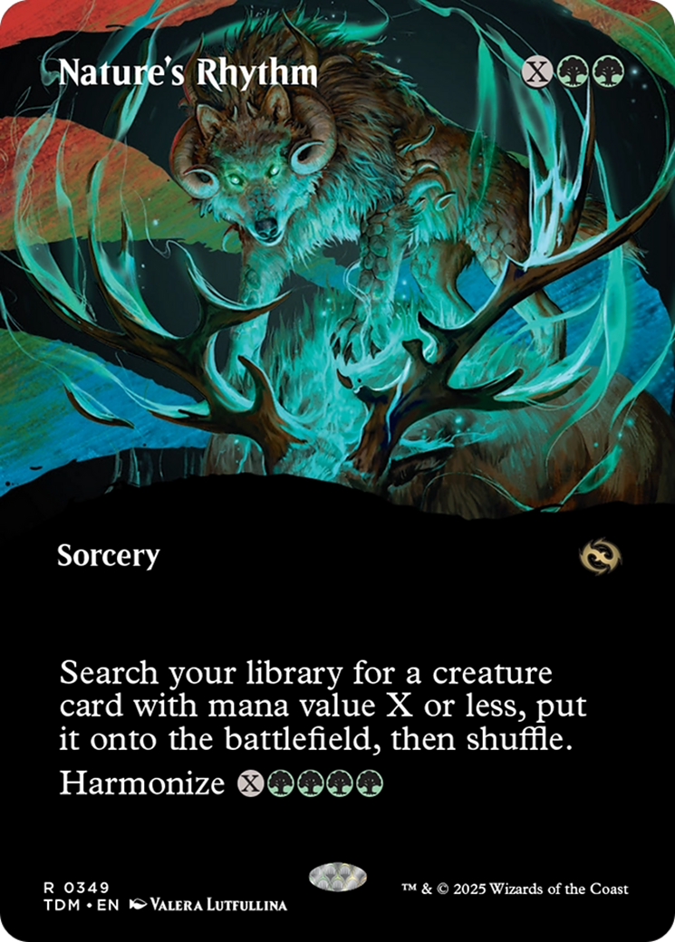 Nature's Rhythm (Borderless) [Tarkir: Dragonstorm] | Deep Dive Games St. Marys