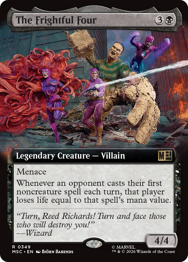 The Frightful Four (Extended Art) [Marvel Super Heroes Commander] | Deep Dive Games St. Marys
