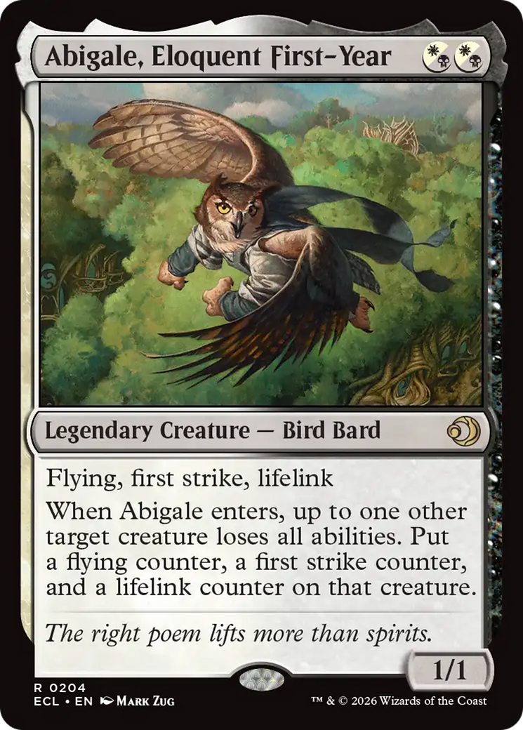 Abigale, Eloquent First-Year [Lorwyn Eclipsed] | Deep Dive Games St. Marys