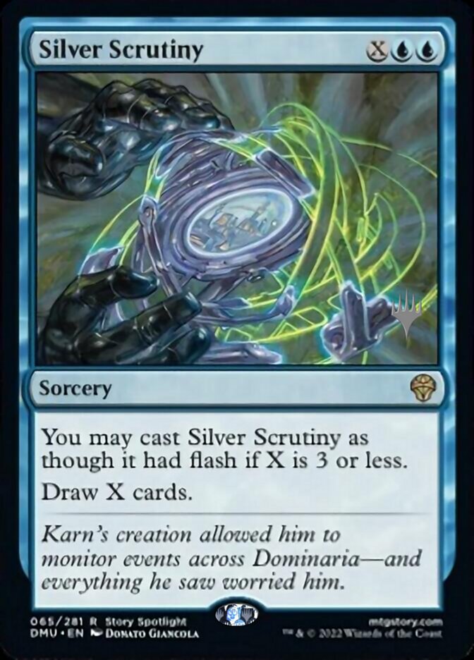 Silver Scrutiny (Promo Pack) [Dominaria United Promos] | Deep Dive Games St. Marys