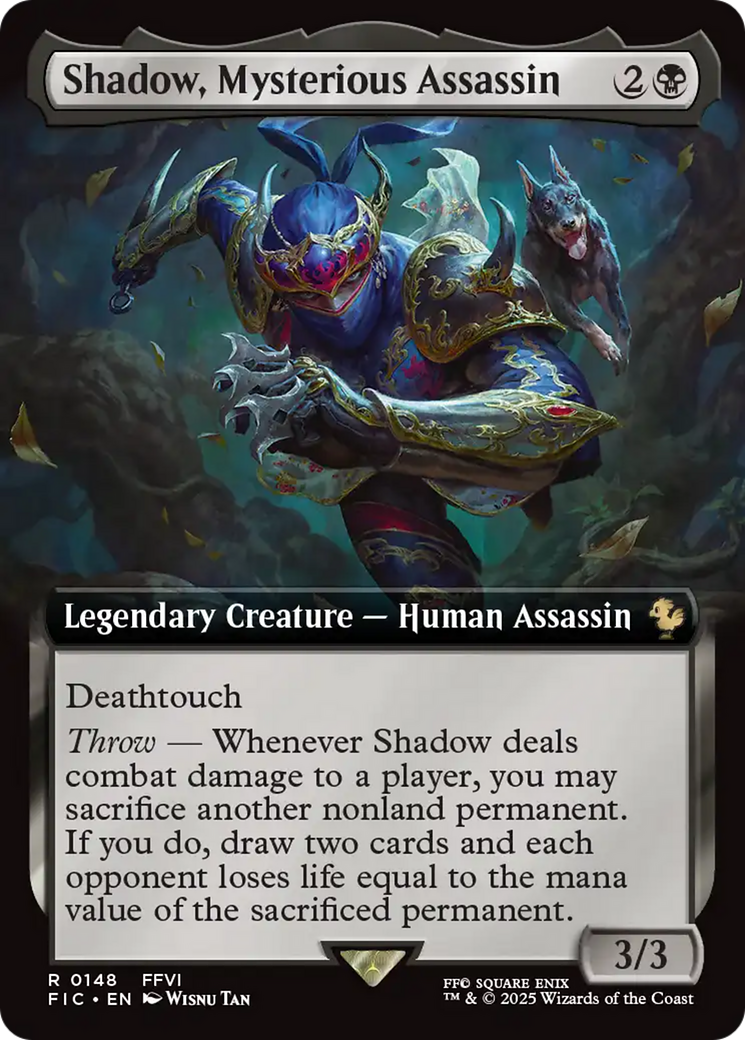 Shadow, Mysterious Assassin (Extended Art) [FINAL FANTASY Commander] | Deep Dive Games St. Marys