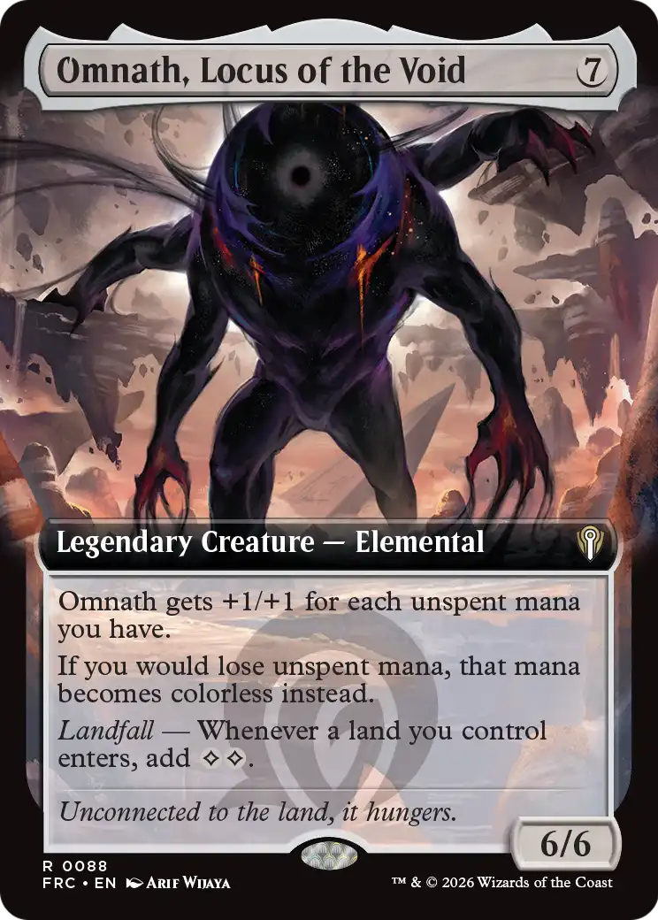 Omnath, Locus of the Void (Extended Art) [Reality Fracture Commander] | Deep Dive Games St. Marys