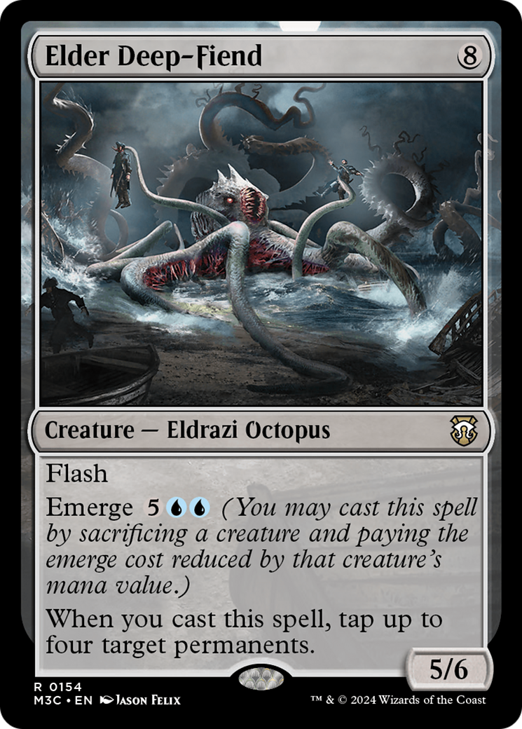 Elder Deep-Fiend (Ripple Foil) [Modern Horizons 3 Commander] | Deep Dive Games St. Marys