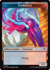 Elemental (0002) // Treasure Double-Sided Token [Secrets of Strixhaven Tokens] | Deep Dive Games St. Marys
