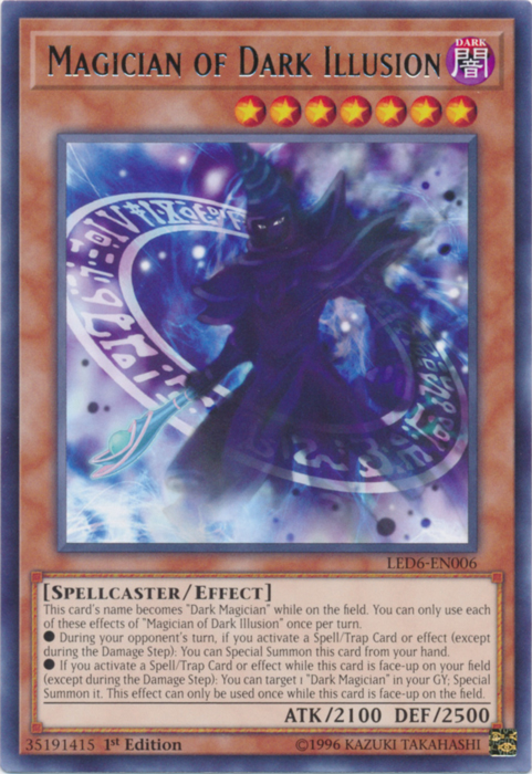 Magician of Dark Illusion [LED6-EN006] Rare | Deep Dive Games St. Marys