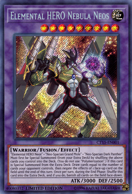 Elemental Hero Nebula Neos [CT15-EN001] Secret Rare | Deep Dive Games St. Marys