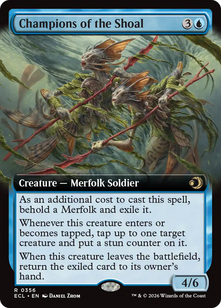 Champions of the Shoal (Extended Art) [Lorwyn Eclipsed] | Deep Dive Games St. Marys