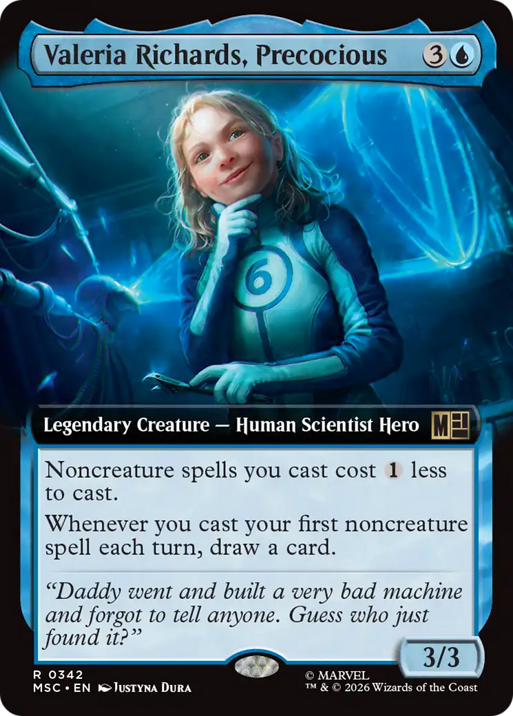 Valeria Richards, Precocious (Extended Art) [Marvel Super Heroes Commander] | Deep Dive Games St. Marys