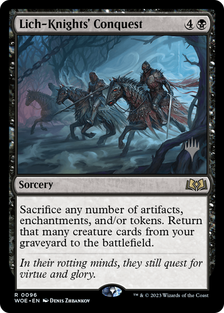 Lich-Knights' Conquest (Promo Pack) [Wilds of Eldraine Promos] | Deep Dive Games St. Marys
