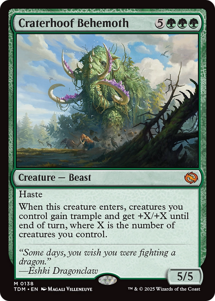 Craterhoof Behemoth [Tarkir: Dragonstorm] | Deep Dive Games St. Marys