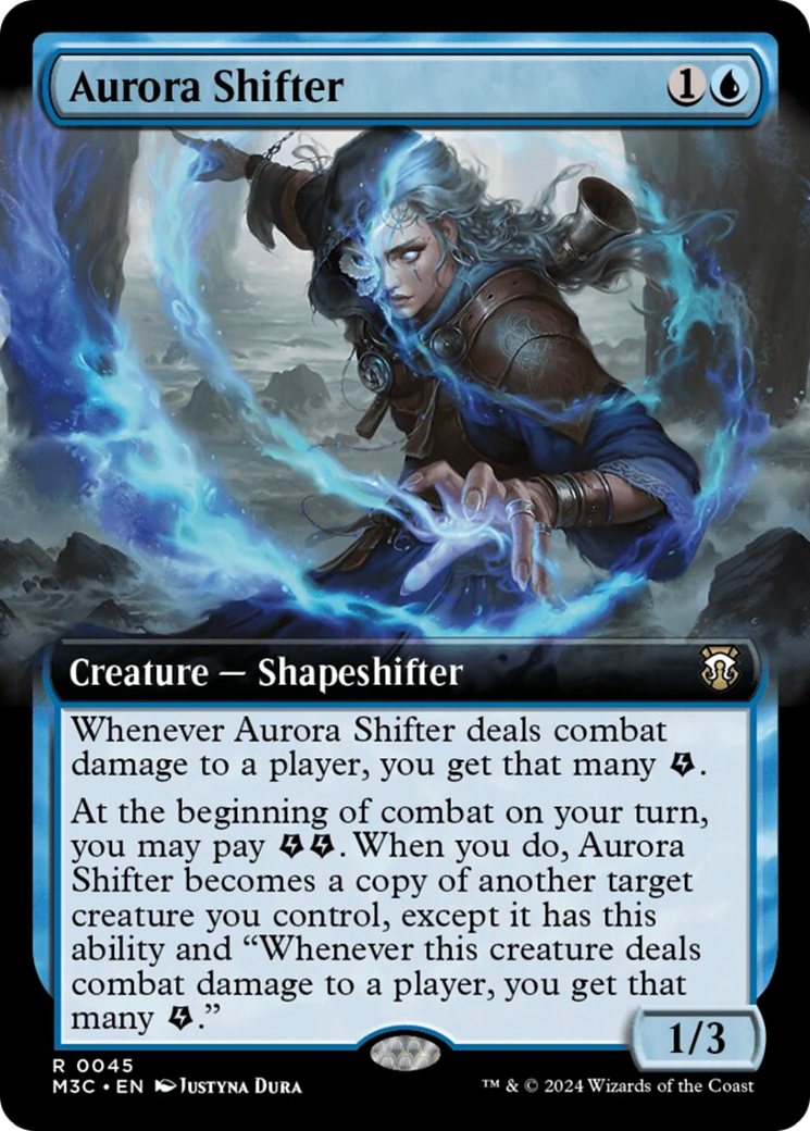 Aurora Shifter (Extended Art) (Ripple Foil) [Modern Horizons 3 Commander] | Deep Dive Games St. Marys