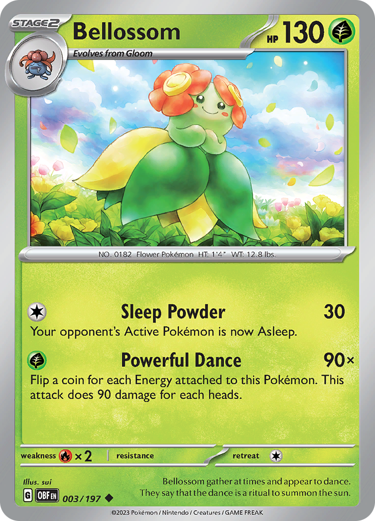 Bellossom (003/197) [Scarlet & Violet: Obsidian Flames] | Deep Dive Games St. Marys