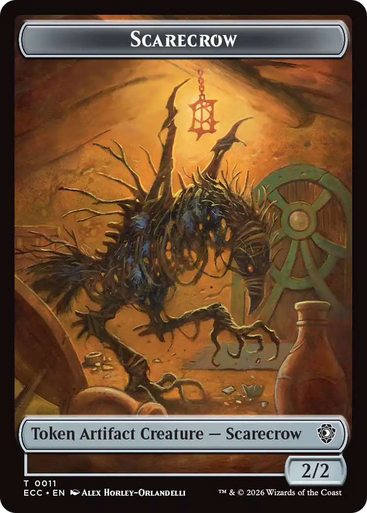 Saproling // Scarecrow Double-Sided Token [Lorwyn Eclipsed Tokens] | Deep Dive Games St. Marys