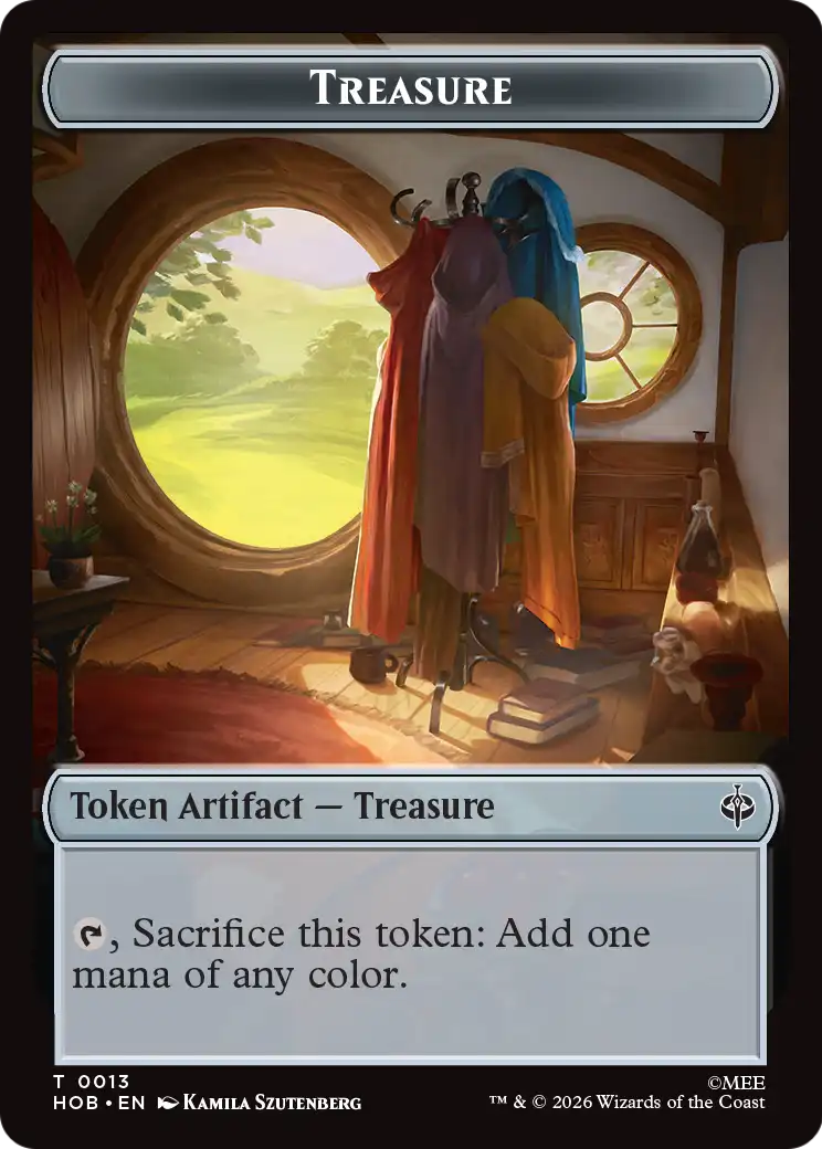 Human Soldier // Treasure (0013) Double-Sided Token [The Hobbit Tokens] | Deep Dive Games St. Marys