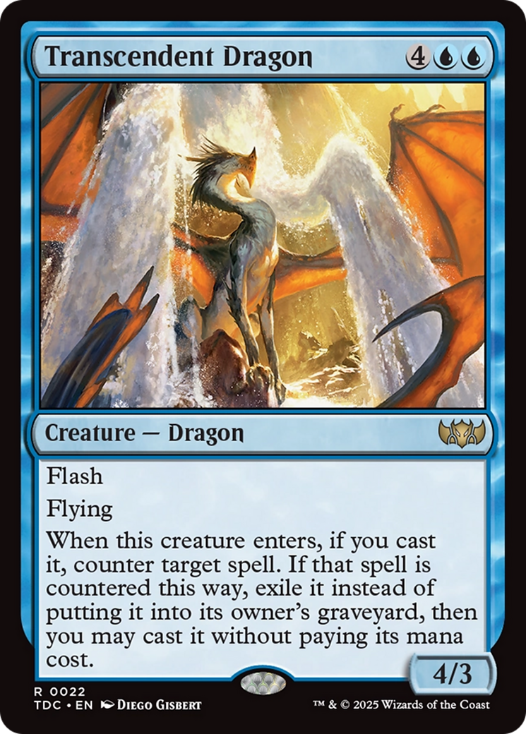 Transcendent Dragon [Tarkir: Dragonstorm Commander] | Deep Dive Games St. Marys
