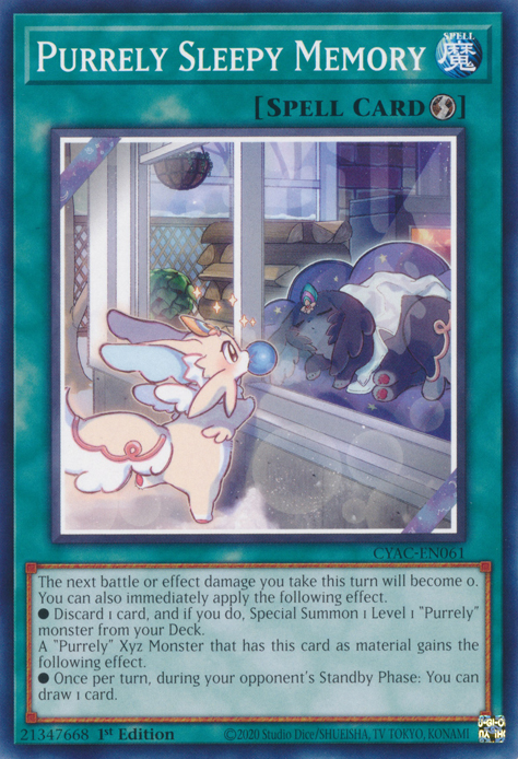 Purrely Sleepy Memory [CYAC-EN061] Common | Deep Dive Games St. Marys
