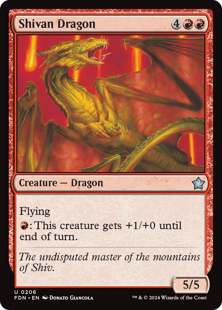 Shivan Dragon [Foundations] | Deep Dive Games St. Marys