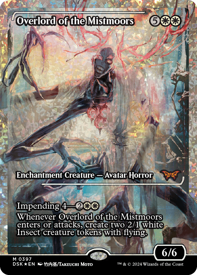Overlord of the Mistmoors (Japan Showcase Fracture Foil) [Duskmourn: House of Horror] | Deep Dive Games St. Marys