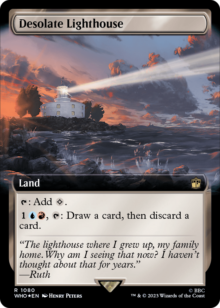Desolate Lighthouse (Extended Art) (Surge Foil) [Doctor Who] | Deep Dive Games St. Marys