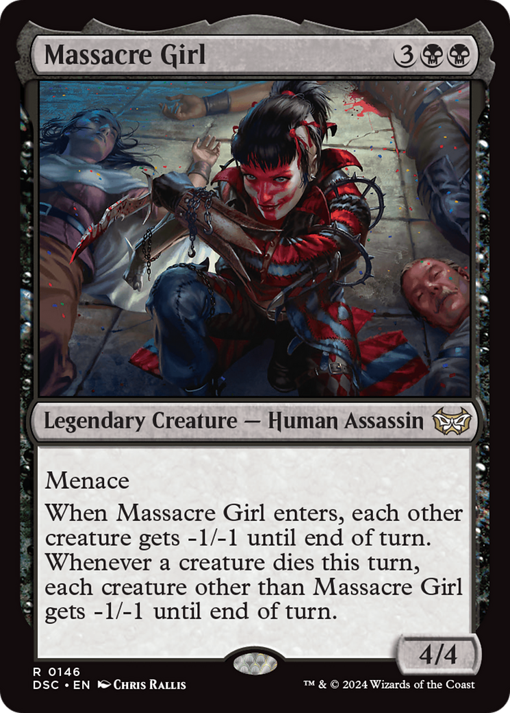 Massacre Girl [Duskmourn: House of Horror Commander] | Deep Dive Games St. Marys