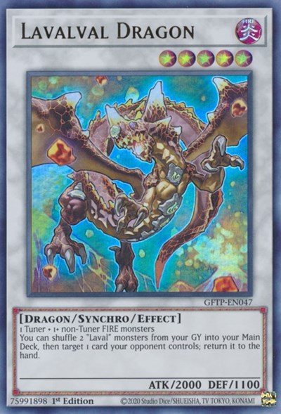 Lavalval Dragon [GFTP-EN047] Ultra Rare | Deep Dive Games St. Marys
