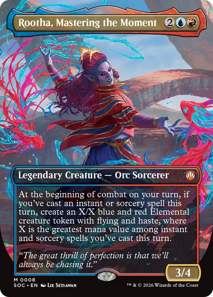 Rootha, Mastering the Moment (Borderless) [Secrets of Strixhaven Commander] | Deep Dive Games St. Marys