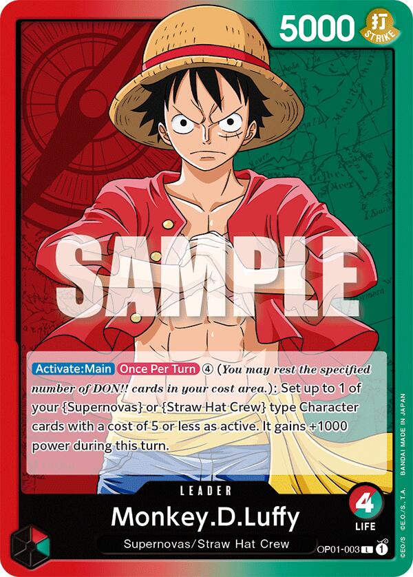Monkey.D.Luffy [One Piece Demo Deck Cards] | Deep Dive Games St. Marys