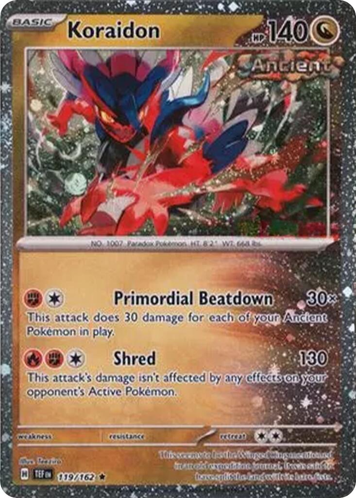 Koraidon (119/162) (Cosmos Holo) [Miscellaneous Cards] | Deep Dive Games St. Marys