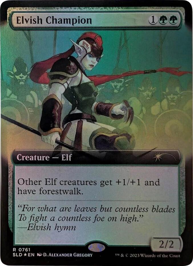 Elvish Champion (Extended Art) [Secret Lair Drop Series] | Deep Dive Games St. Marys