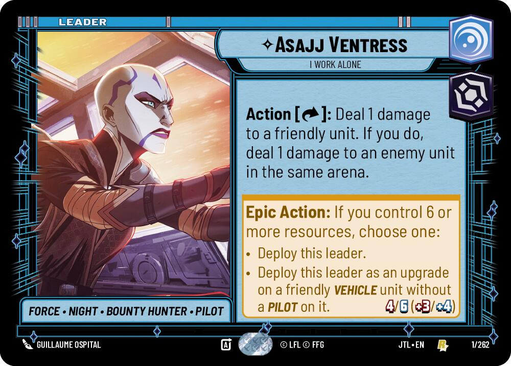 Asajj Ventress - I Work Alone (001/262) (001/257) [Jump to Lightspeed] | Deep Dive Games St. Marys