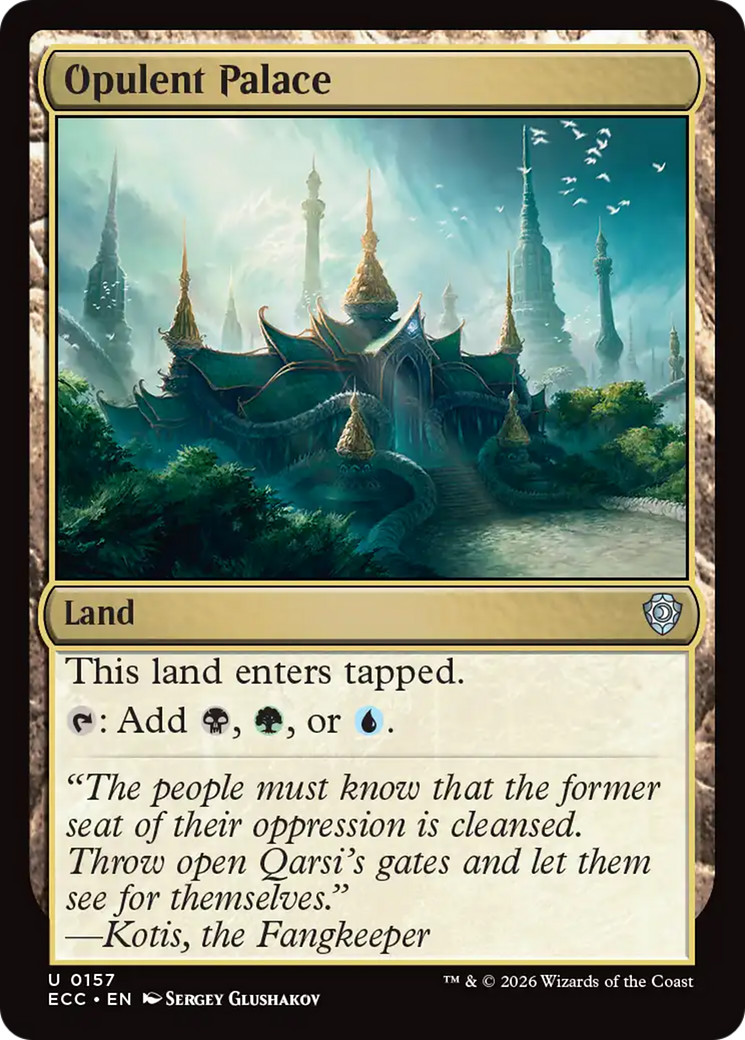 Opulent Palace [Lorwyn Eclipsed Commander] | Deep Dive Games St. Marys