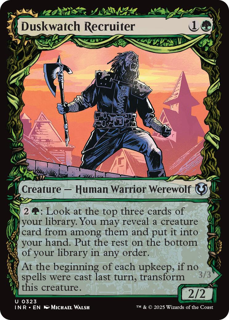 Duskwatch Recruiter // Krallenhorde Howler (Showcase) [Innistrad Remastered] | Deep Dive Games St. Marys
