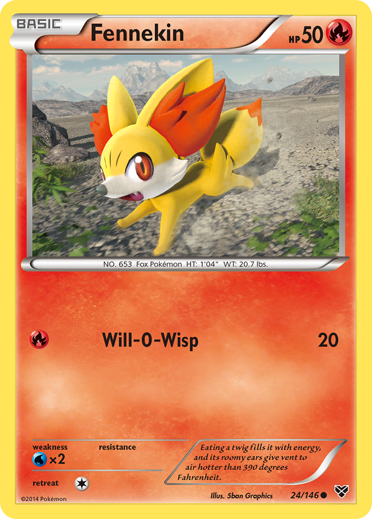 Fennekin (24/146) [XY: Base Set] | Deep Dive Games St. Marys