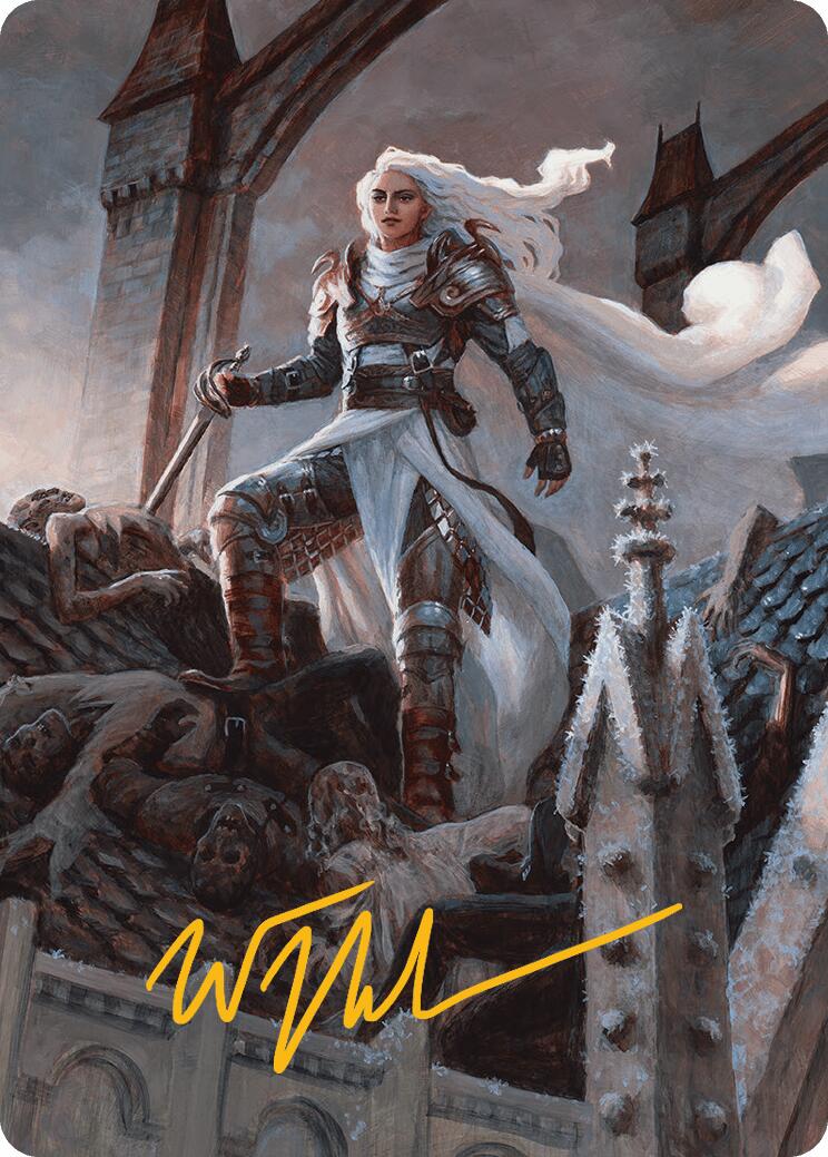 Thalia, Heretic Cathar Art Card (Gold-Stamped Signature) [Innistrad Remastered Art Series] | Deep Dive Games St. Marys
