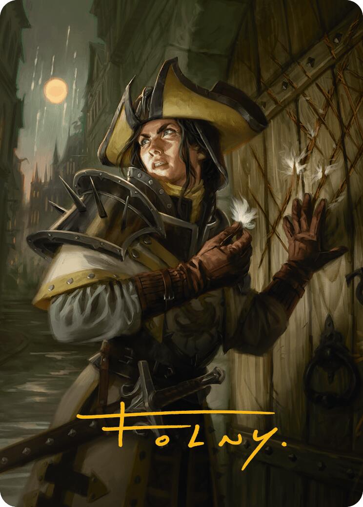 Thraben Inspector Art Card (Gold-Stamped Signature) [Innistrad Remastered Art Series] | Deep Dive Games St. Marys
