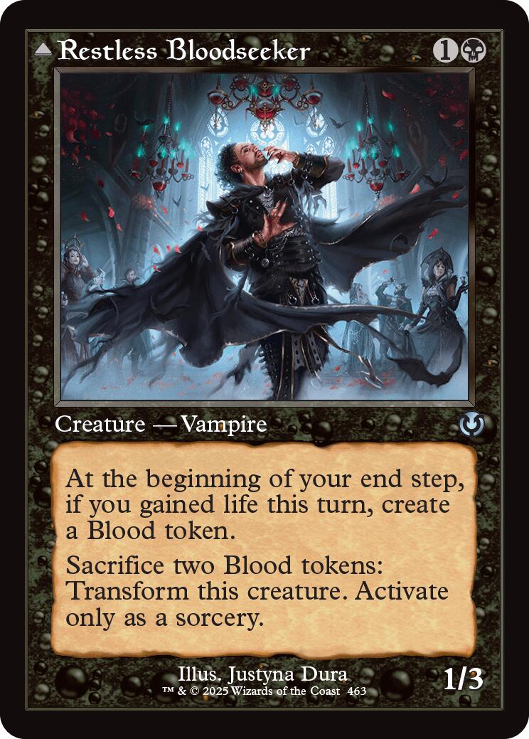Restless Bloodseeker // Bloodsoaked Reveler (Retro Frame) [Innistrad Remastered] | Deep Dive Games St. Marys