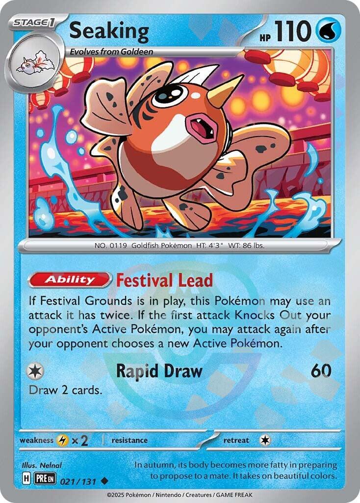 Seaking (021/131) (Master Ball Pattern) [Scarlet & Violet: Prismatic Evolutions] | Deep Dive Games St. Marys