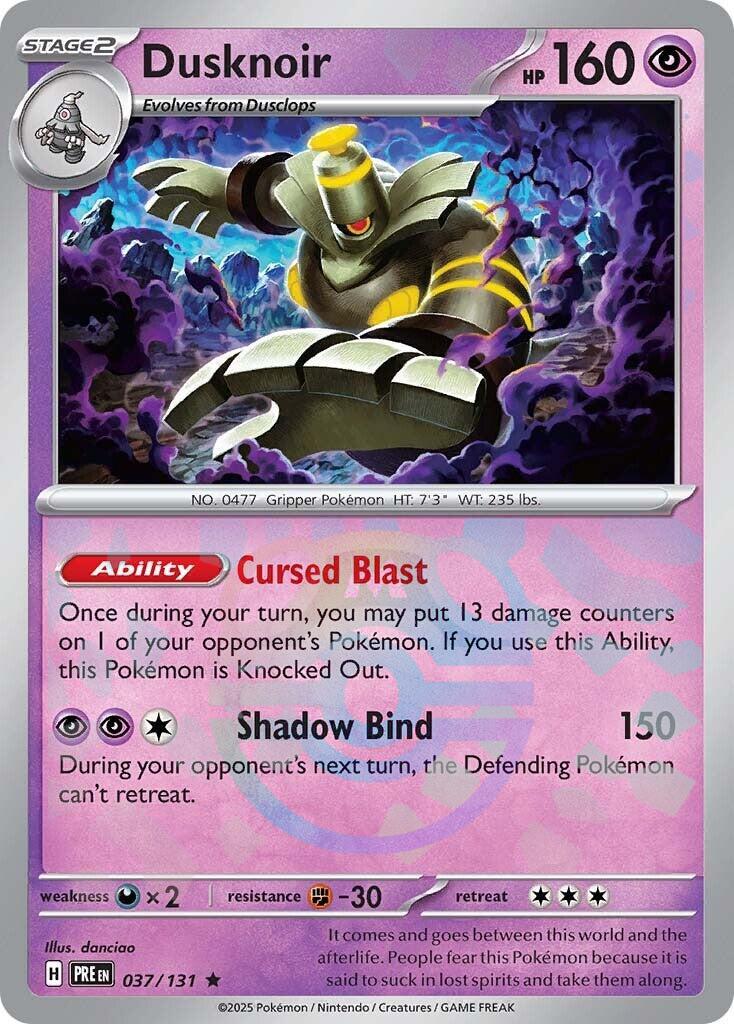 Dusknoir (037/131) (Master Ball Pattern) [Scarlet & Violet: Prismatic Evolutions] | Deep Dive Games St. Marys