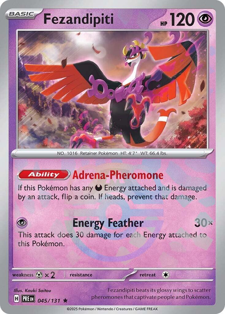 Fezandipiti (045/131) (Master Ball Pattern) [Scarlet & Violet: Prismatic Evolutions] | Deep Dive Games St. Marys